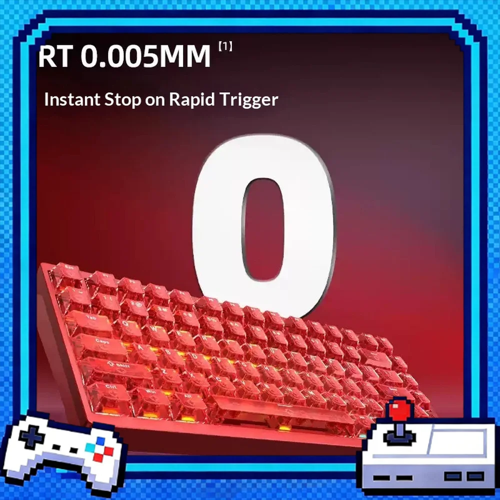 Teclado Gamer Magnético IROK Série MG75 em Alumínio CNC com RGB e Gatilho Rápido com Fio