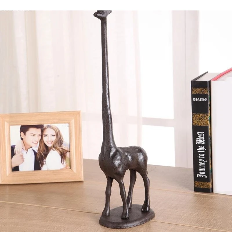 

Metal Tissue Holder Animal Shape Napkin Rack Handicraft Decoration Home Vertical Paper Towel Shelf Storage Racks