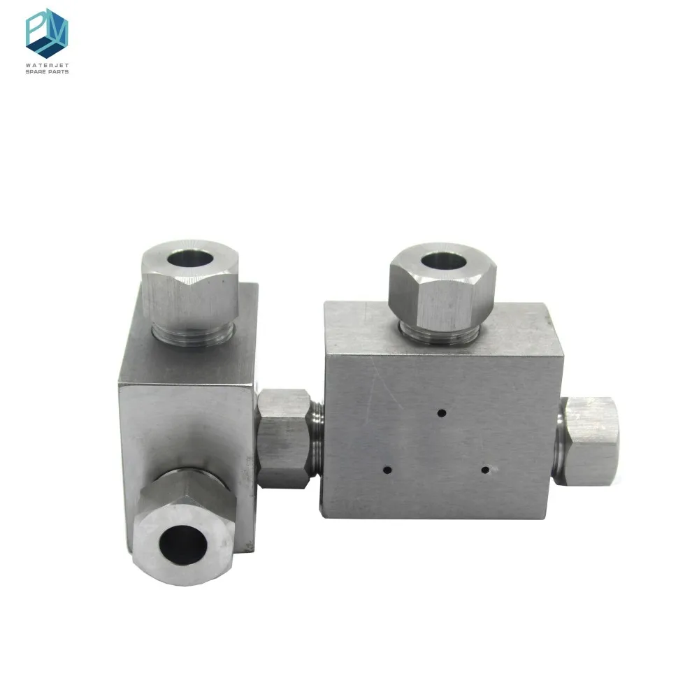 Sambungan Pipa Tekanan Tinggi 3/8 Tee untuk Mesin Waterjet