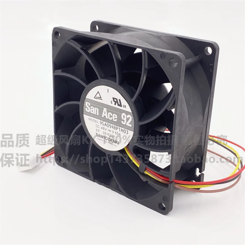 Original for Sanyo 9GA0948P1H03 9038 9CM 48V 0.55A four-wire PWM cooling fan