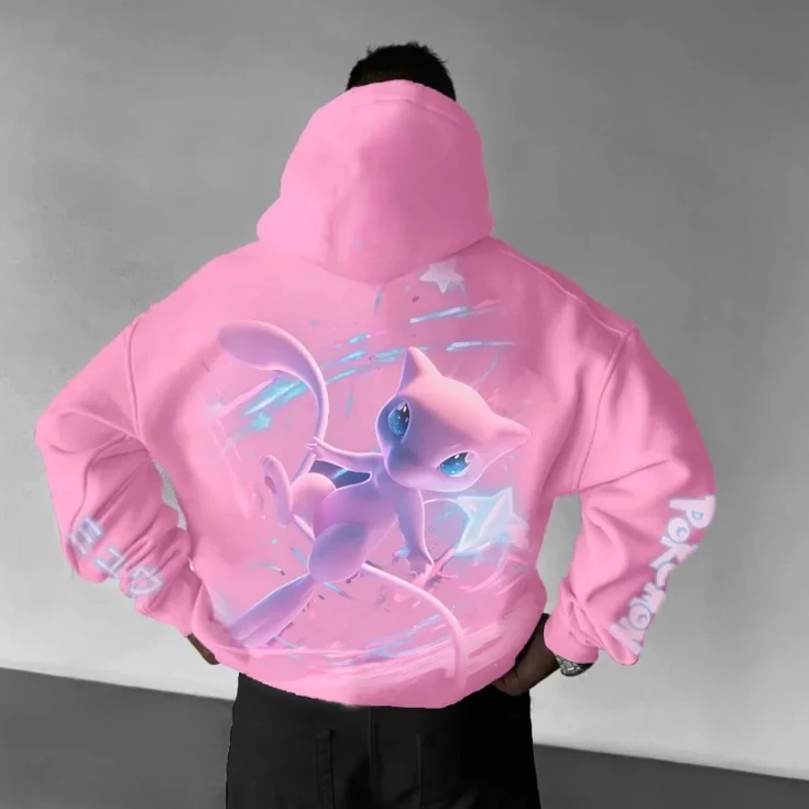 

Pokemon hoodie sweatshirt cartoon print streetwear casual unisex 2025 autumn/winter cotton