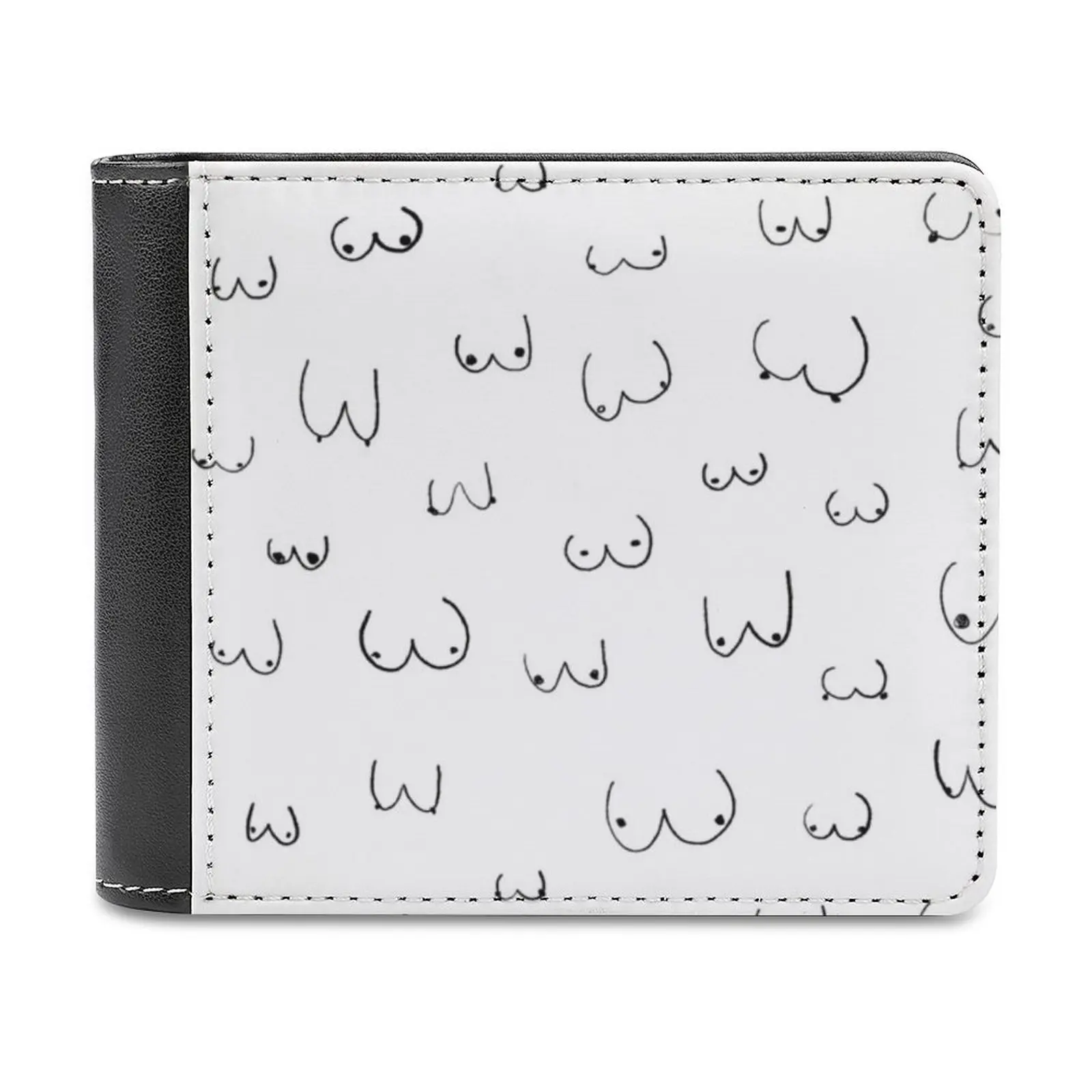 

Мягкие мужские кошельки с принтом Boobie Boob, новый кошелек, держатели для кредитных карт для мужских кошельков, мужской кошелек Ellie Slaney Ellieslaney Arty