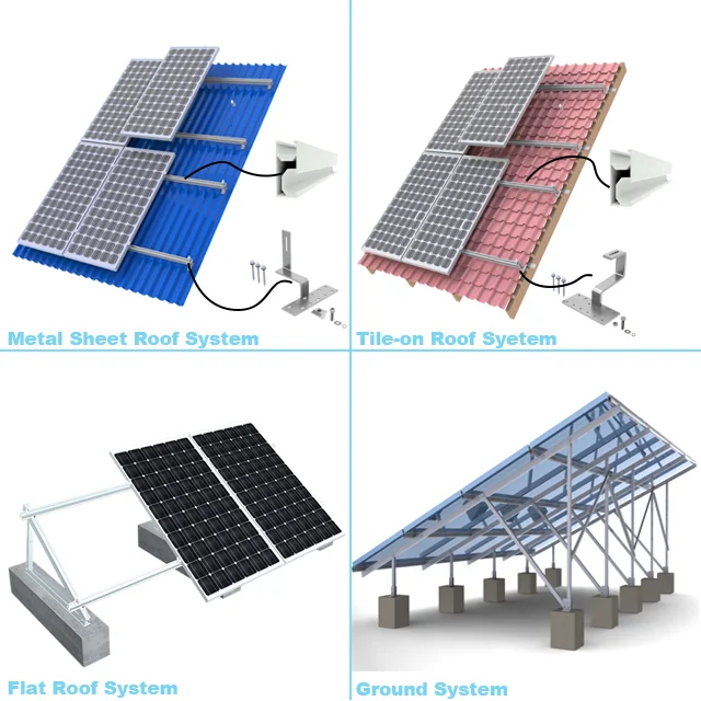 نظام إمداد الطاقة الشمسية 30kw 50kw 80kw 100kw نظام تخزين الطاقة المنزلي خارج الشبكة مع أنواع البطارية المتعددة المتاحة #6