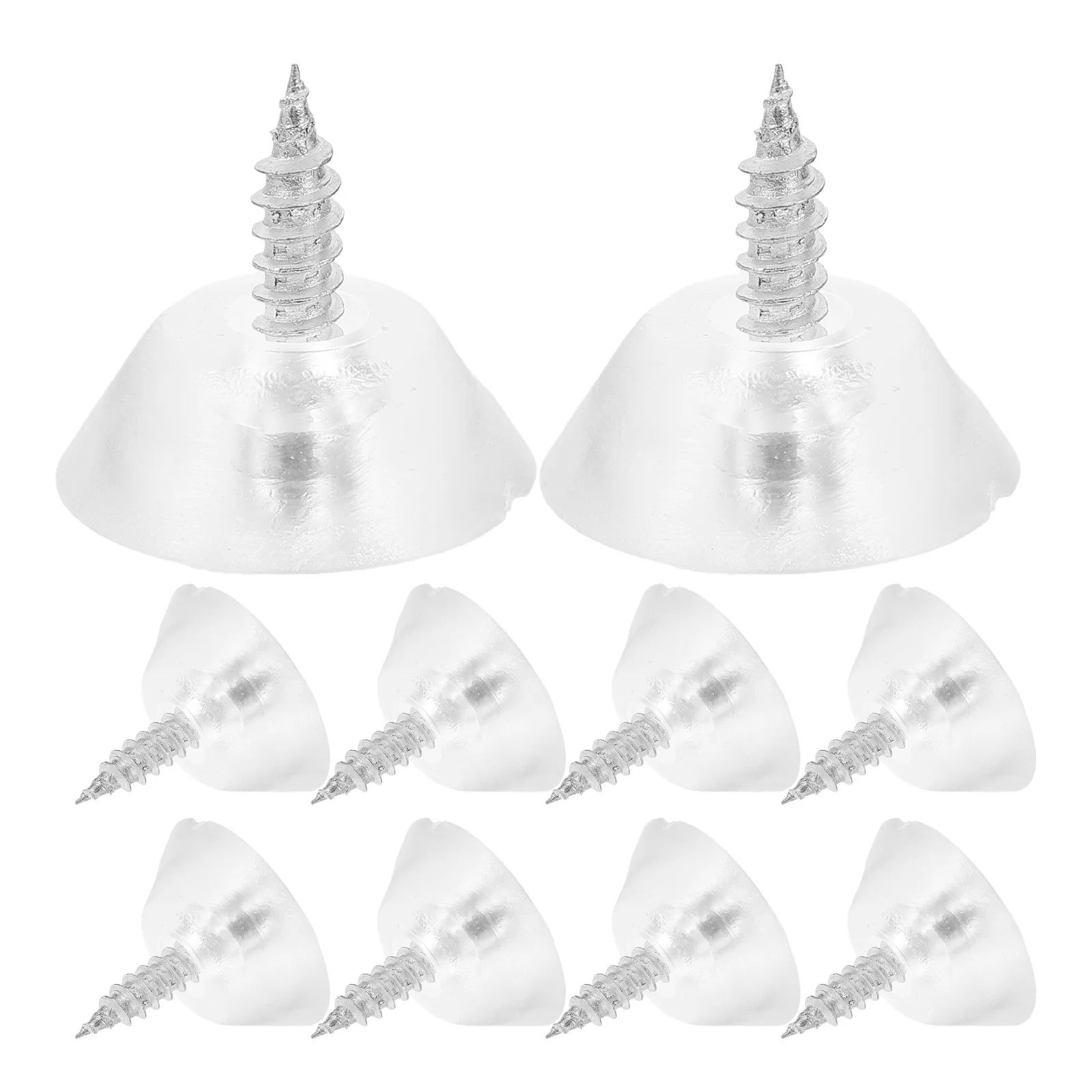 

100Pcs Chair Leg Floor Protectors PVC Furniture Pads Nail on Anti-Scratch Stabilized Furniture Feet Pads for Tables Chairs Desks