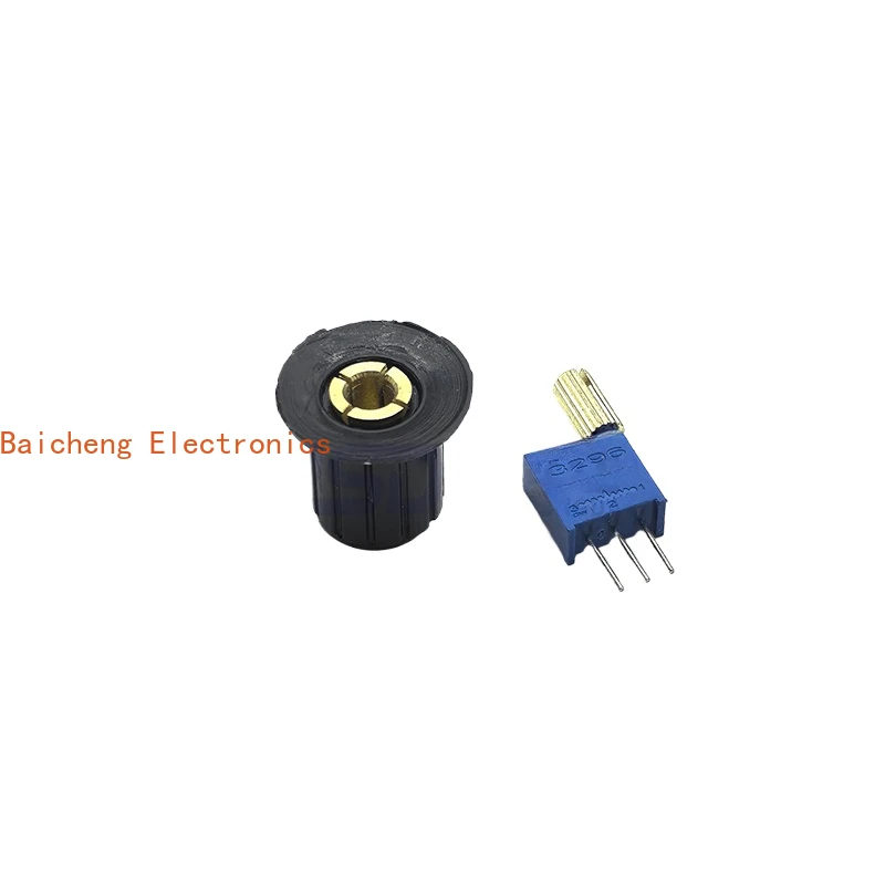 5PCS 3296W Handle Potentiometer +black knob Resistance Trimmer 1K 2K 5K 10K 20K 50K 100K 200K 500K 1M  100r 200r