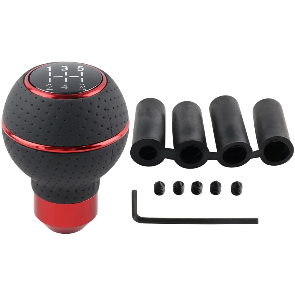 

Manual Gear Knob for 6 Speed Transmissions Built with Alloy to Maintain Structural Integrity Under Regular Use
