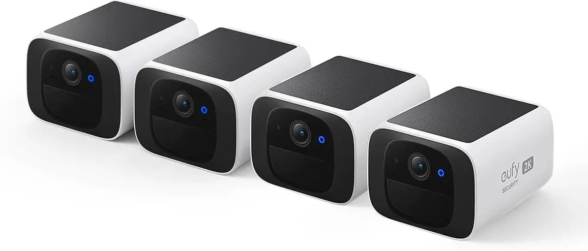 (EU-voorraad) eufy security S220 SoloCam Solar Beveiligingscamera Draadloze buitencamera Continu vermogen 2K-resolutie Draadloos