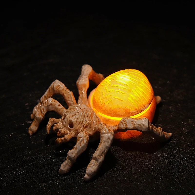 New Halloween Spider Lantern Atmosphere Horror Setting Props Night Light Halloween Party Decoration Candle Light For Home Bar