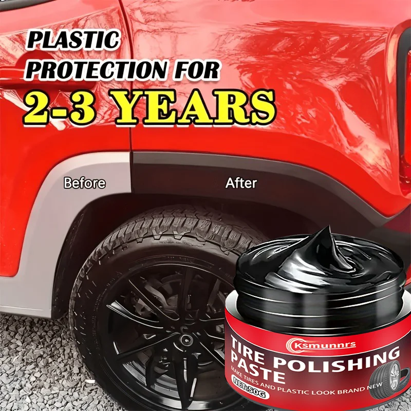 High-quality Car Tire Wax: Tire Shine Enhancer, Prevents Tire Aging, Keeps Them Looking Bright and Lasting
