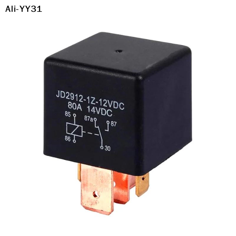 

【Ya3】1Pc 2026 Waterproof 12V 80A 5Pin DC AMP SPDT Car Relay + Practical Socket Car Starter Automotive Relay Universal Relays