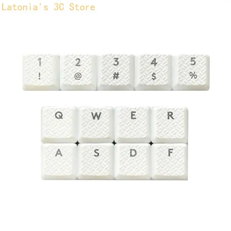 13Pcs Keycap Carbon Fiber Texture Rutschfeste Abdeckung für G915/G813/G815/G913 TKL X3UB – Detail 2