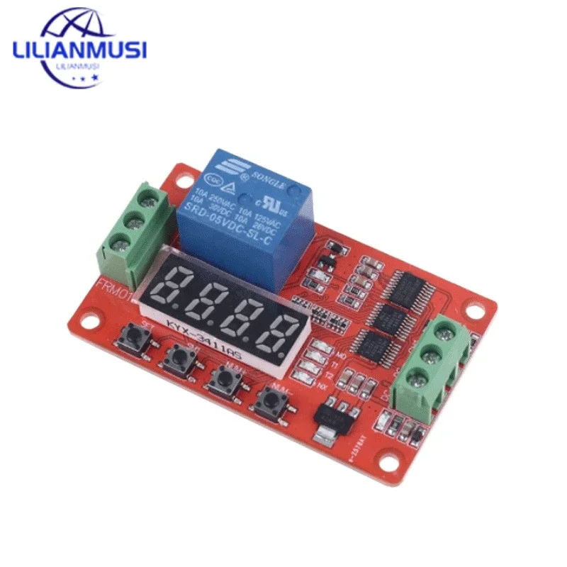 50PCS FRM01 DC 5/12/24V 1 Channel Relay Module Loop Delay Timer Switch Self-Locking Timing Board