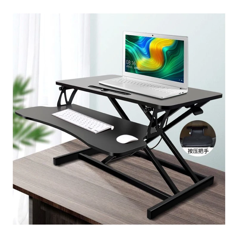 Adjustable Computer Monitor Stand  Adjustable Extendable  Standing Offices Desktop Table Computer Desk