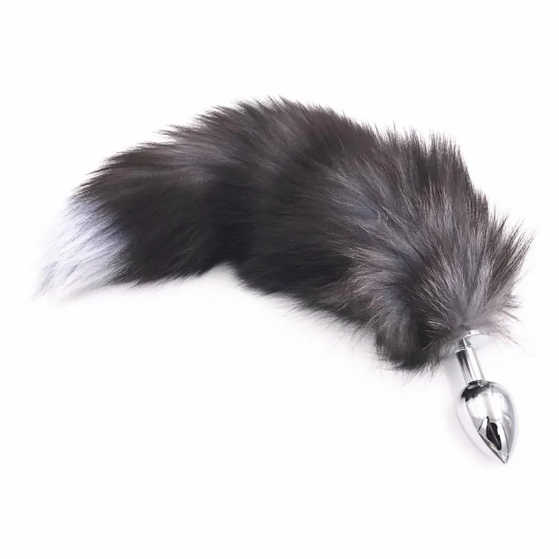 Bdsm Games Anal Sex Toys of Fox Plush Tail with Detachable Metal Butt Plug for Couples Cosplay Homosexual Erotic Accessories