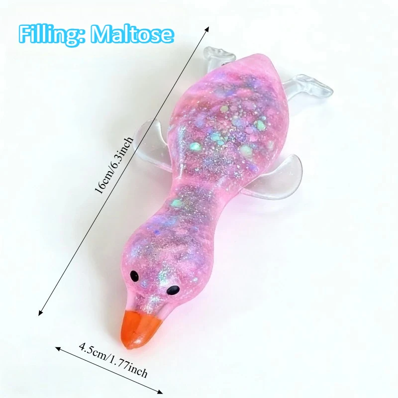 Jumbo Squishy Yellow Duck Fidgets Toys Cute Goose Squeezes Animals Vent Toys Adults Decompression Stretch Toy Friends Best Gift image 3