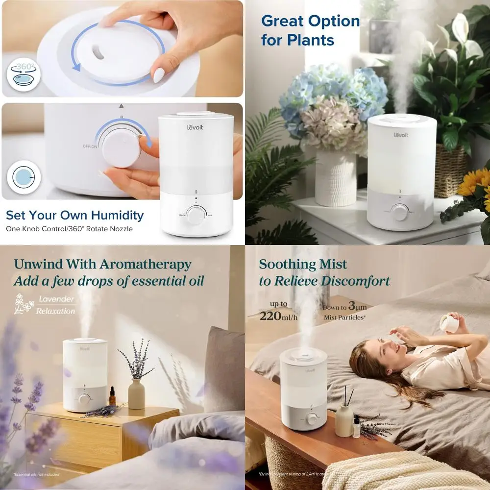 

Ультратихий увлажнитель воздуха с холодным туманом, 3 л, с верхней заливкой, диффузор для эфирных масел, для больших помещений и детских комнат