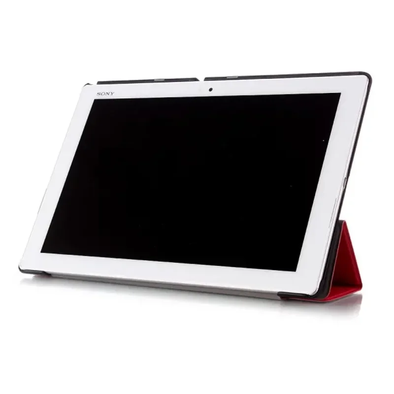 소니 Xperia Z2 Z3 Z4 PU 솔리드 컬러 스킨 느낌 충격 방지 보호 커버에 대한 무거운 갑옷 고급 비즈니스 가죽 타블렛 케이스