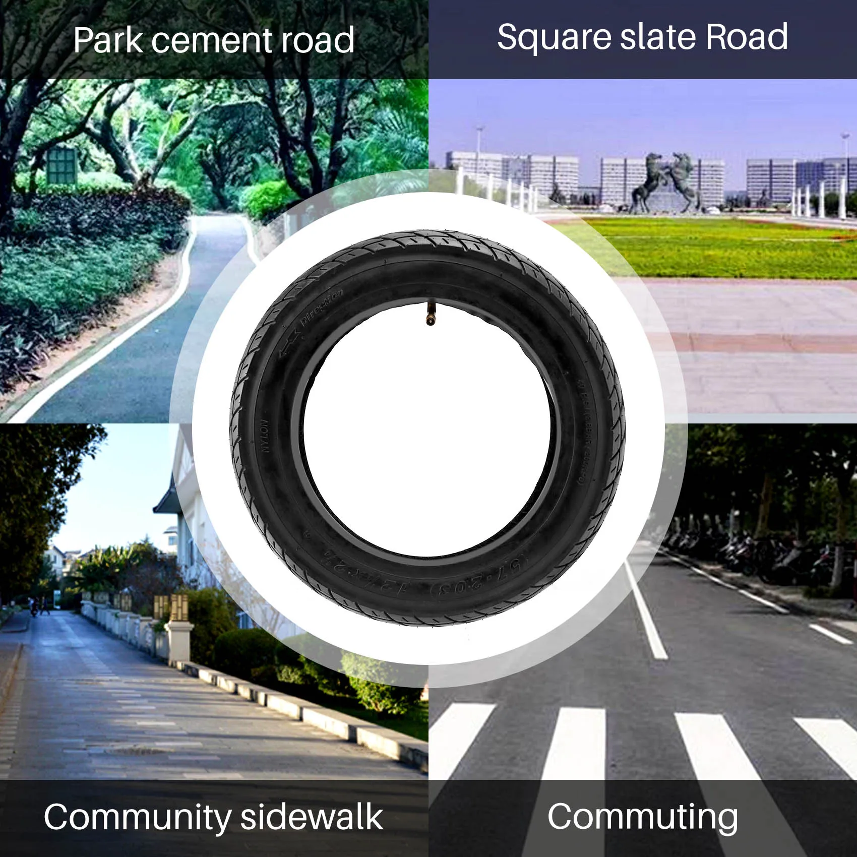 

AU63-12 1/2X2 1/4 Battery Car Tire 57-203 Electric Wheelchair Inner And Outer Tire 62-203 Pneumatic Tire