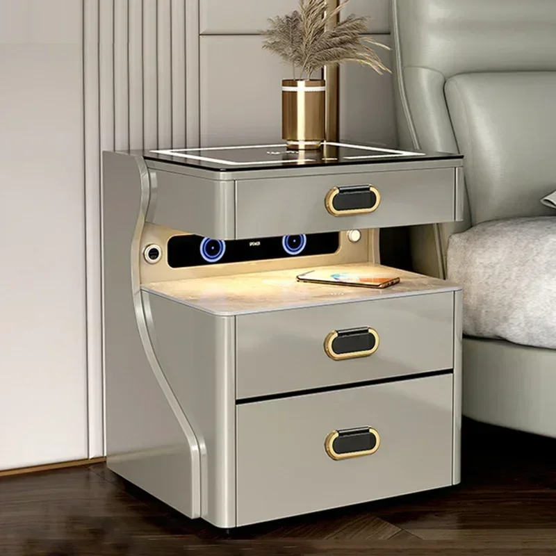 

Modern Console Nightstands Smart Closets Mobile Storage Nordic Coffee Tables Designer Luxury Table De Chevet Indoor Furnitures