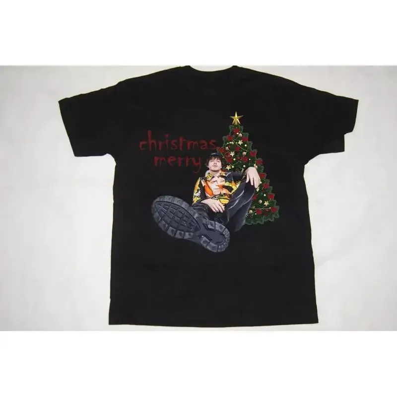 Jack Harlow Merry Christmas Tree Black T Shirt Cotton S 5Xl Rd87