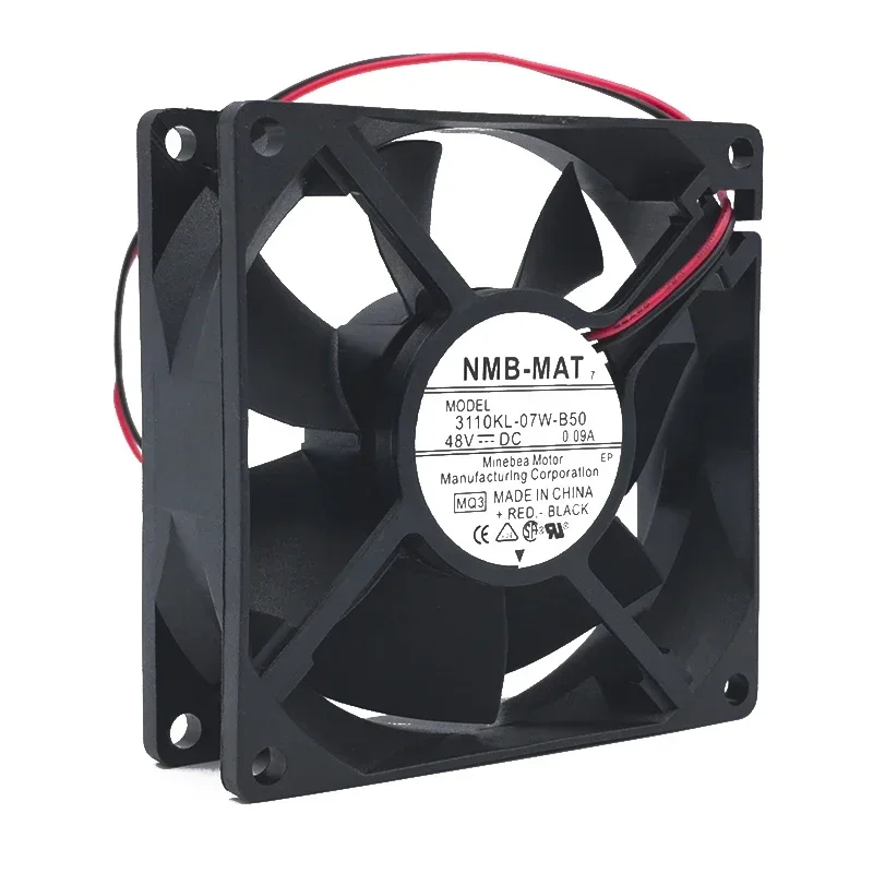 80*80*25MM 8025 DC48V 0.09A 3110KL-07W-B50 Power Chassis Inverter Cooling Fan