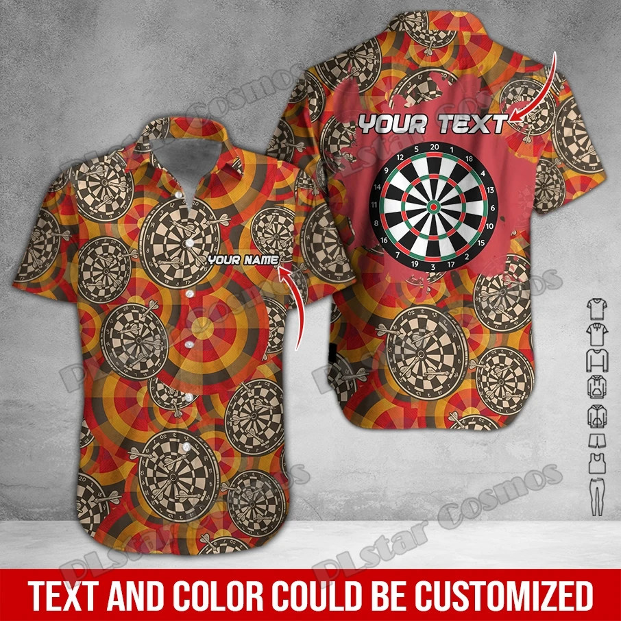 Custom Name Tattoo Maori Darts 3D Printed Men\'s Hawaiian Shirt Summer Beach Short sleeve shirt Unisex Casual Tee shirts SH04