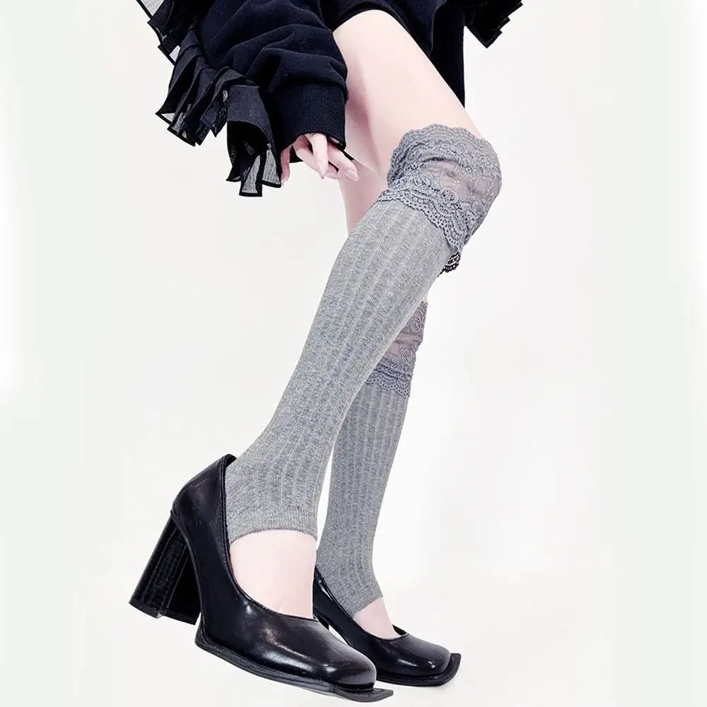 

Sweet Cotton Over Knee Stockings Lolita Japanese Style Lace Boot Thigh Sock Breathable Ultra-Thin Long Tube Socks Summer