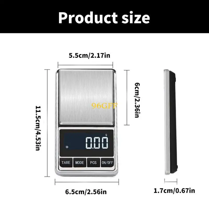 96GF مقياس الخبز الرقمي مقياس وزنه مناسب للطهي والمجوهرات