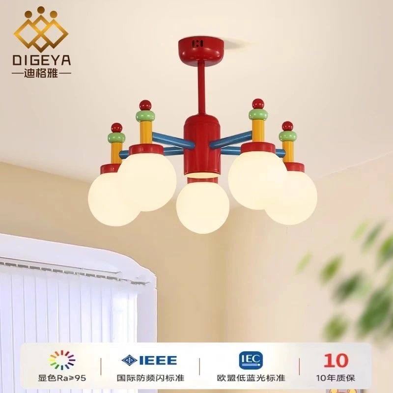 

Детский подвесной светильник в винтажном средневековом стиле, разноцветный, в скандинавском стиле, для главной спальни, кабинета, светильник в стиле макарон