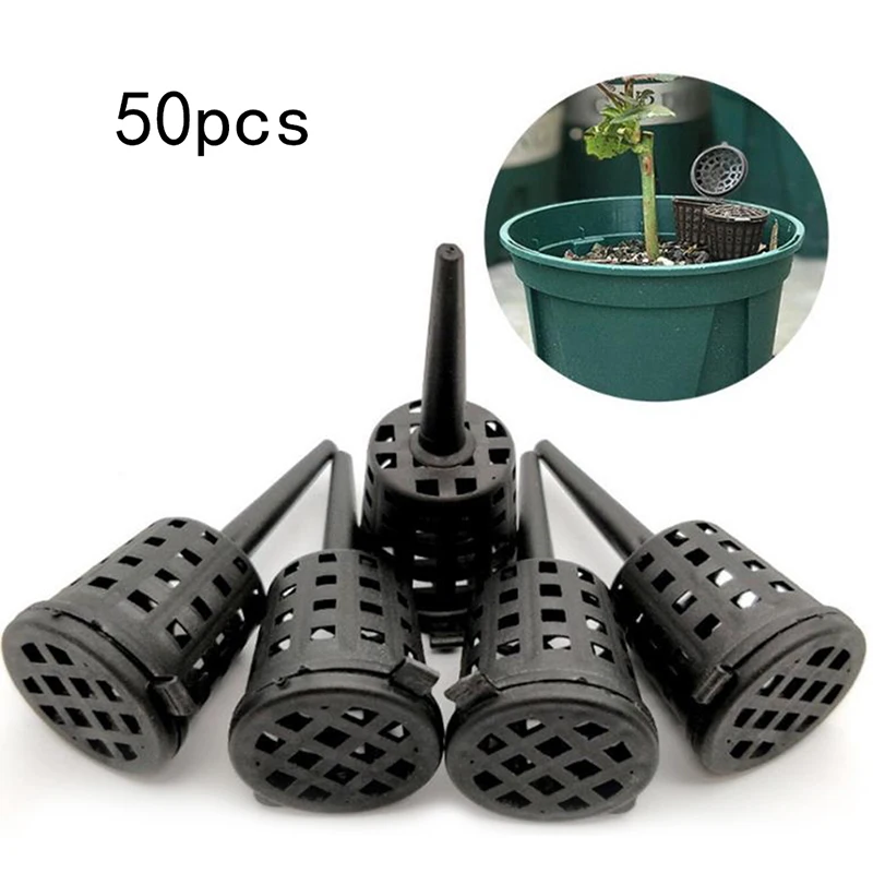 50Pcs/pack Fertilizer Basket with Lid Fertilizer Box Case Easily Carrying Part Bonsai Fertilizer Container Eco-friendly Tool