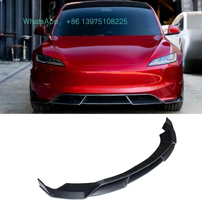 

Modl 3 Highlan 2023-2024 Carbon Fiber front lip front Bumper spoiler Body Kits accessories C Style