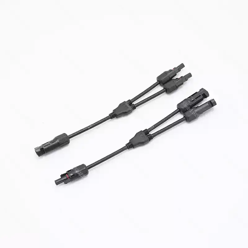 

Y-type tee solar photovoltaic panel parallel waterproof 2 to 1 adapter connector