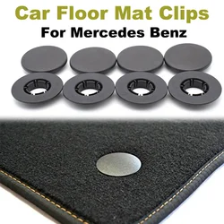 8pair For Mercedes For Benz Auto Floor Mats Clips Retention Button Carpet Clamp Black Plastic Auto Fasteners Car Accessories