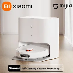 XIAOMI MIJIA-Robot de barrido de autolimpieza 2, máquina integrada de barrido y arrastre, aspiradora y máquina de arrastre, novedad de 2024