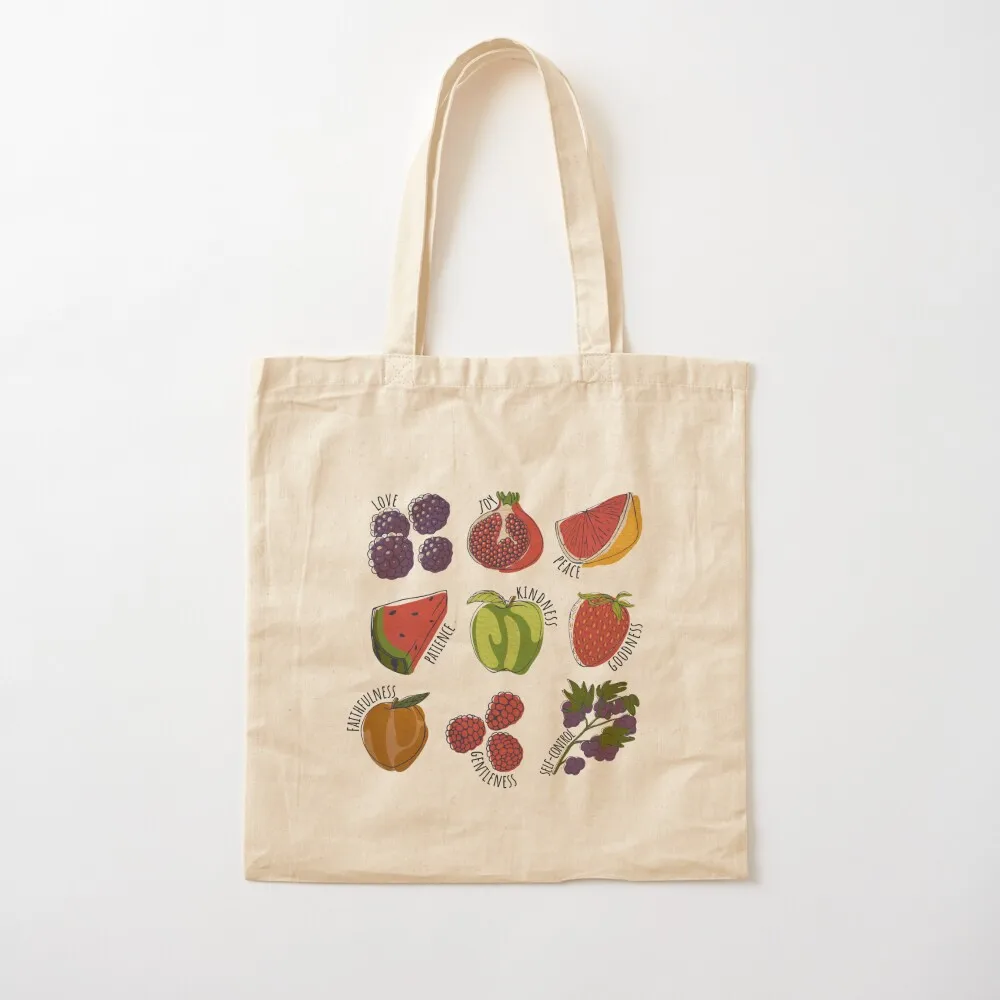 

Fruit of the Spirit Tote Bag Cloth bag free delivery bags Canvas shoulder bag Canvas Tote