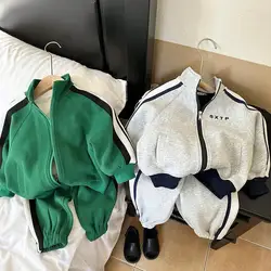 Boys' Clothes Sets Jacket +Pants Cotton 2PCS/Set 2023 Soft Spring Autumn Teenagers Suit Children Clothing