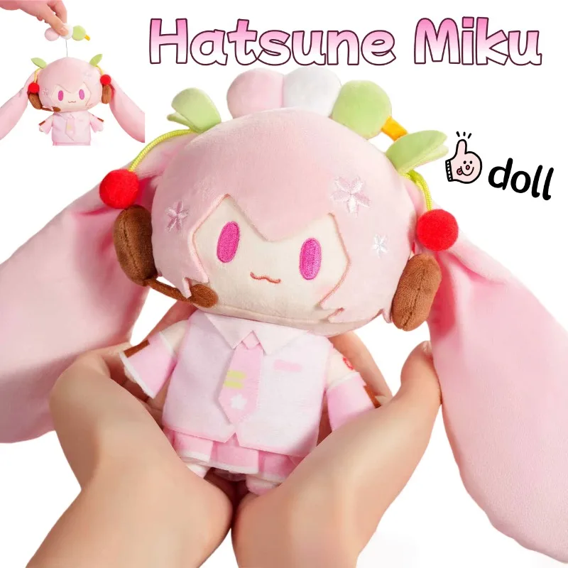

Кукла Хацунэ Мику, милая и стильная плюшевая игрушка в виде персонажа мультфильма, креативная плюшевая игрушка с хлопковым наполнителем, праздничный подарок для друзей.