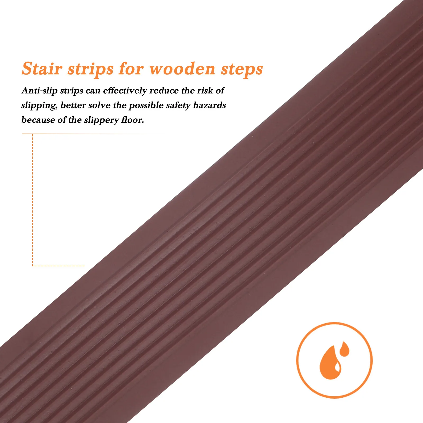 Non-Slip Stair Treads PVC Soft 30Mm Anti-Slip Step Treads for Stair Safety Flexible Edge Protection Trim Floor Profiles