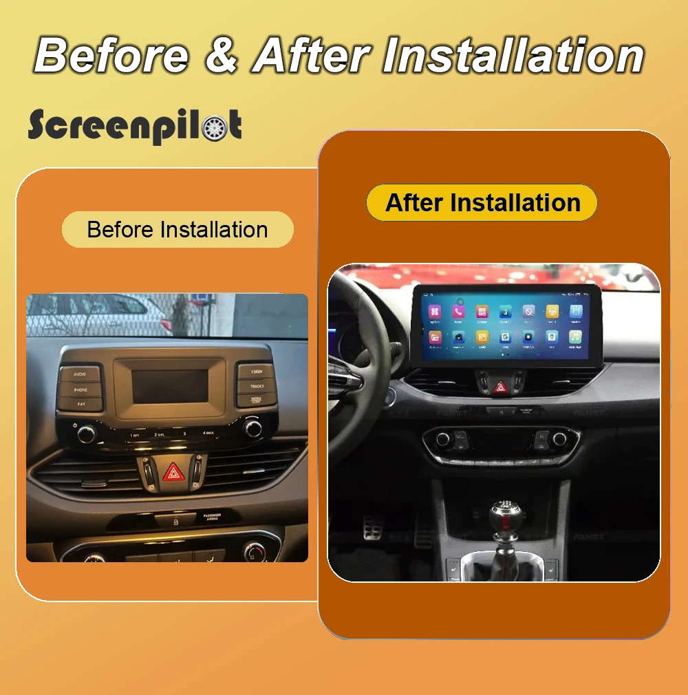 12.3 inch Android 16 For Hyundai I30 2017-2020 Stereo Head Unit Mirror Link GPS Wifi 2K QLED 8 Core Wireless Bluetooth Car radio
