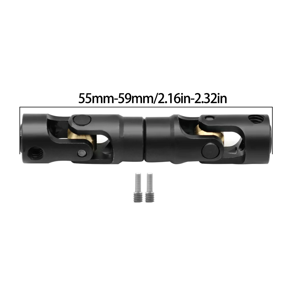 Interne Spline-Antriebswelle aus Metall, Universalgelenk-Antriebswelle für 1/10 RC Car Crawler Axial SCX10 Gladiator YK4082 TRX4 TF2 D110