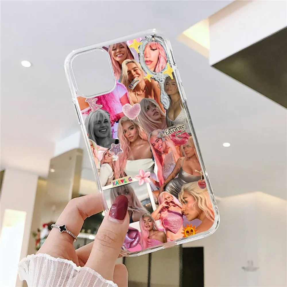 Karol G Manana Sera Bonito Phone Case For Iphone 15 11 13 14 Pro Max 7 8 Plus X Xr Xs Max Se2020 12mini Transparent Cover