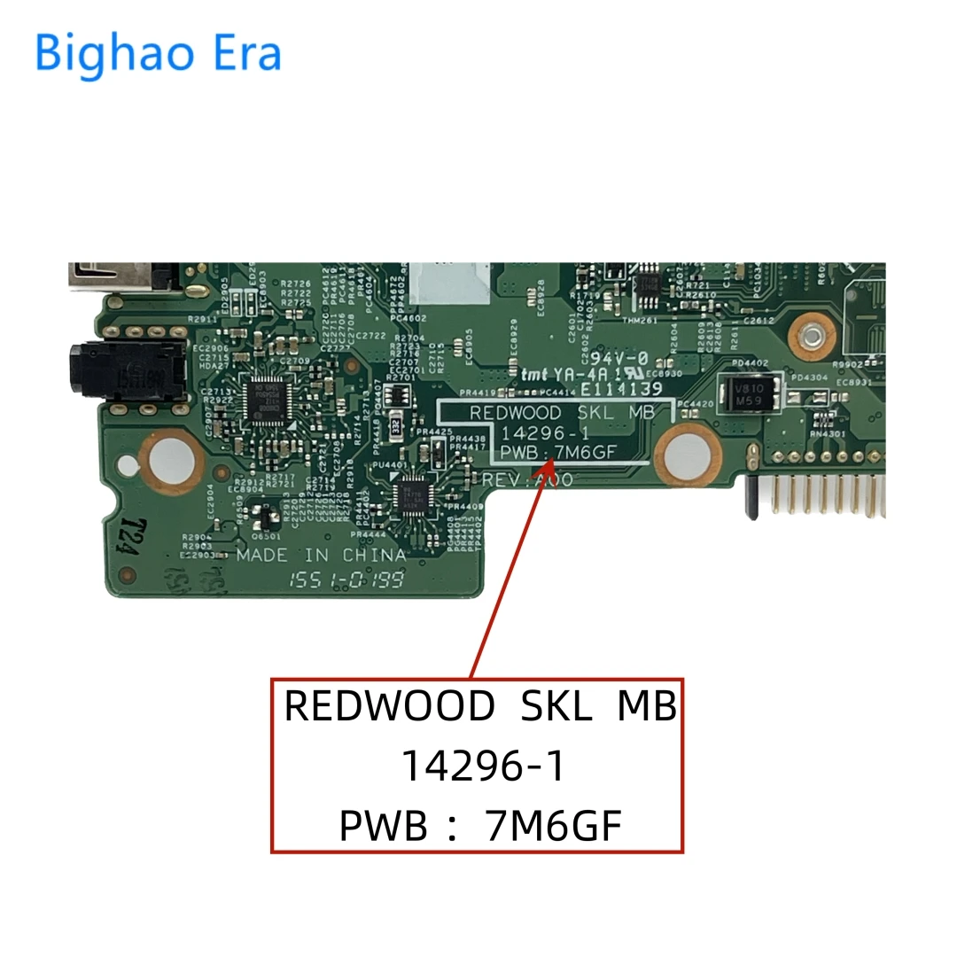 14296-1 7M6GF For DELL Inspiron 11 3158 3153 7359 7353 7568 Laptop Motherboard With i3-6100U i5-6200U i7-6500U CPU CN-004R7J