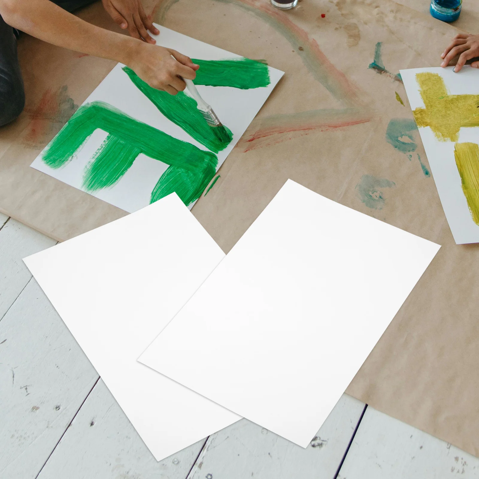 50 قطعة ورق الكرافت اللوحة لتقوم بها بنفسك لوازم الحرف اليدوية مشاريع الرسم أوراق اوريغامي أوراق البطاقات الفارغة مادة الحرف اليدوية