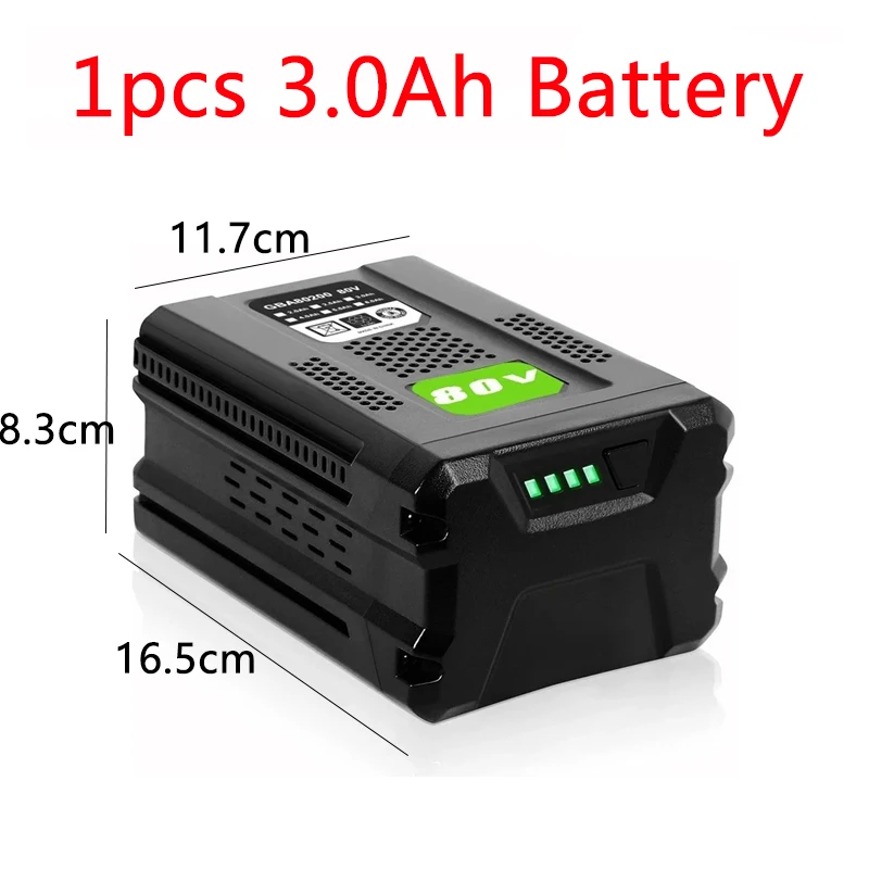 80V 2.0Ah-6.0Ah vervangende batterij voor Greenworks PRO 80V Li-ion batterij GBA80150 GBA80150 GBA80200 GBA80250 GBA80300 GB