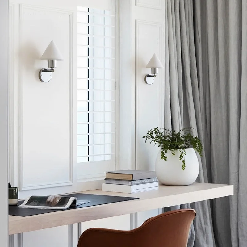 Nordic Modern Minimalist Small Wall Lamp: Simple Bedroom Bedside, Balcony, Aisle & Entry Lighting with Room Decor Function