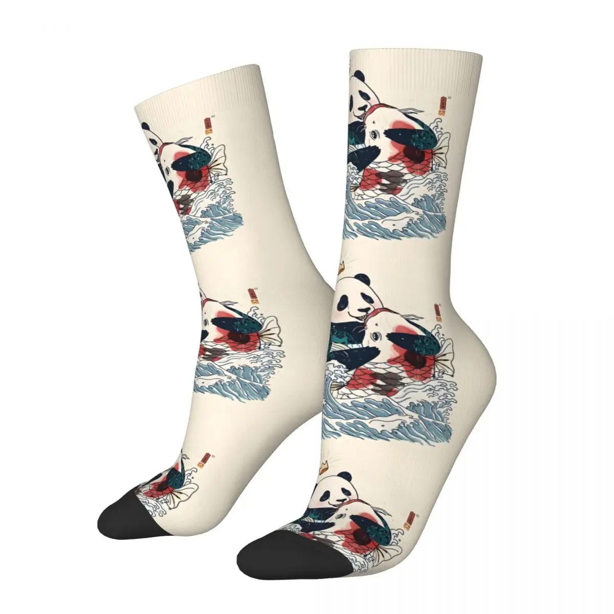 Battle Of The Koi Duvet Cover Men Women Socks Windproof Novelty Spring Summer Autumn Winter Stockings Gift