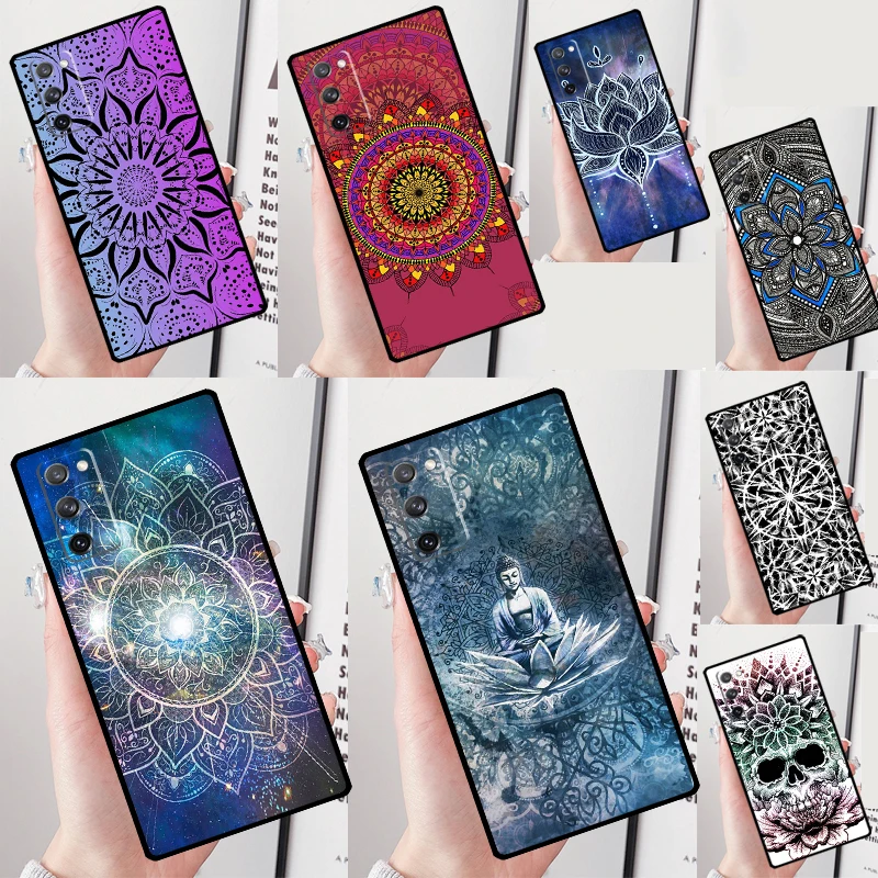 Mandala Pattern Phone Case For Samsung Galaxy S25 Ultra S9 S10 S20 S21 S22 Plus S23 FE S24 Ultra Back Cover
