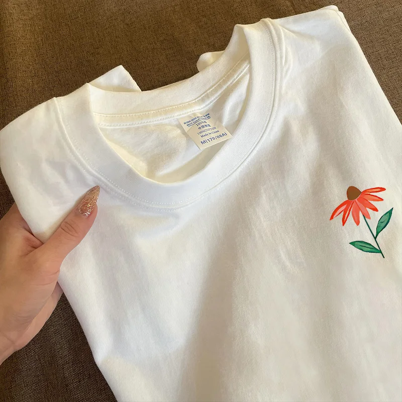 Heavyweight Pure Cotton Long Sleeve T-Shirt Unisex Vintage Style Streetwear Versatile 310gmao Xiaocheng Story Multi-Design