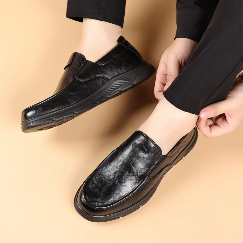 

Men's retro leather shoes High quality and comfortable gentleman style Office and business work Adult Classic Shoes New suit