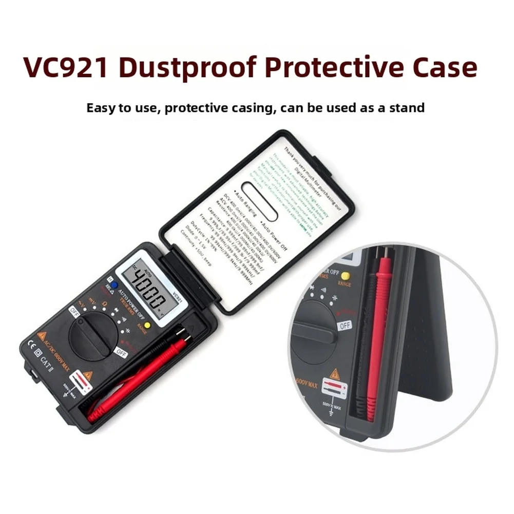 VC921 4000 Count True for rms Multimeter for auto Ranging for AC DC Voltage Resistance Capacitance Frequency Diode Continuity